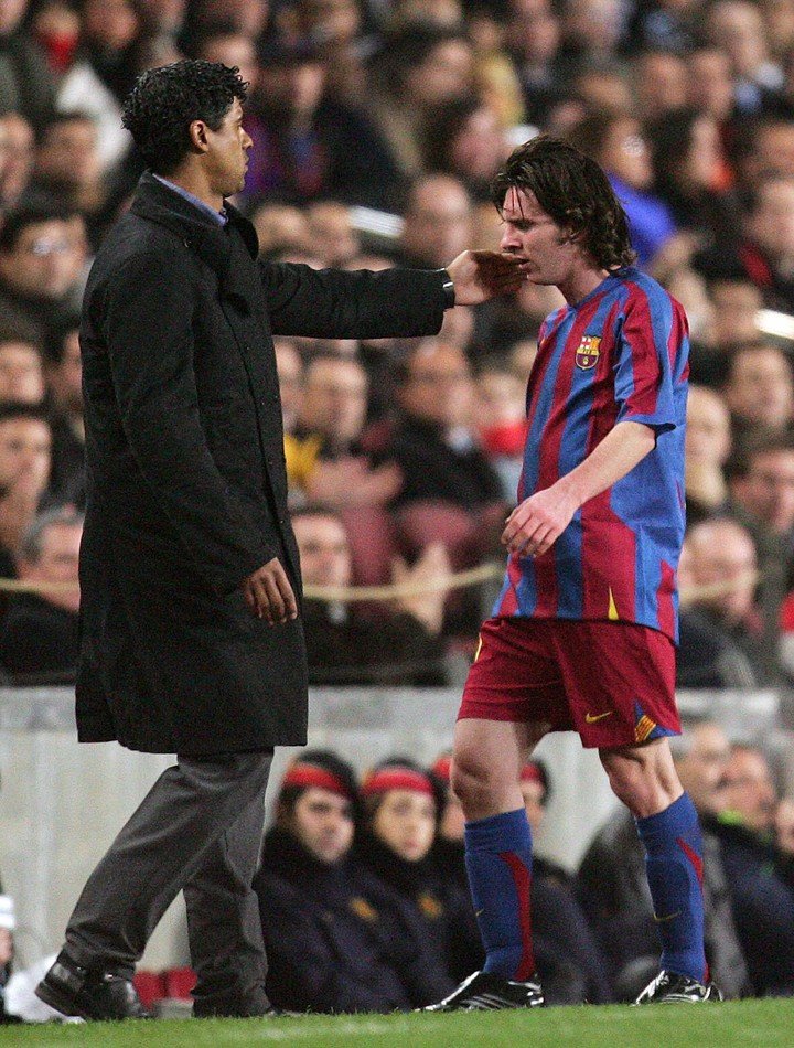 Rijkaard y Messi