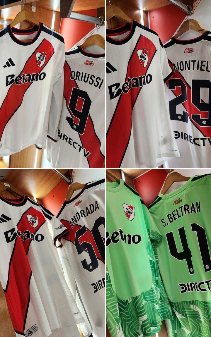 Todo listo en el vestuario local del Monumental.
