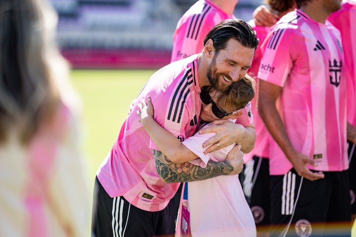 Messi ya había participado en el evento de Make-A-Wish en 2025 (Foto: Prensa Inter Miami).