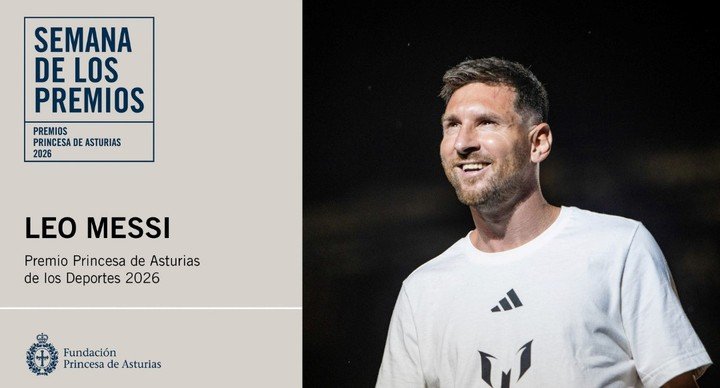 Messi recibirá un premio en España.